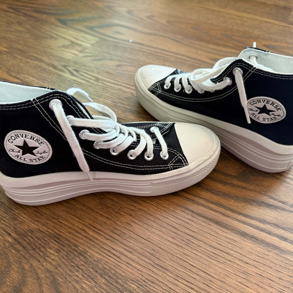 Converse All-Star move platform Black and White High-Top Sneakers